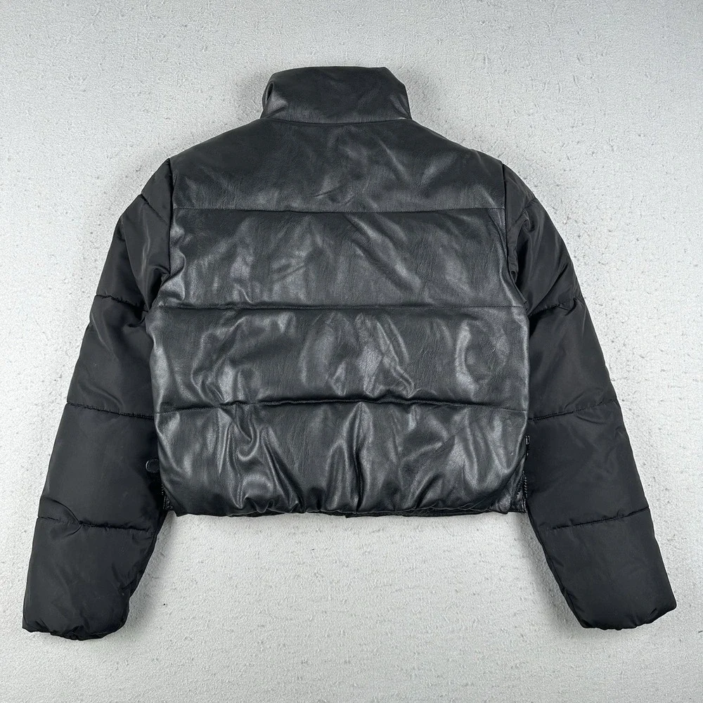 Stella McCartney Quilted Puffer Jacket Kids 12 Years Black Fringe‎ Insulated